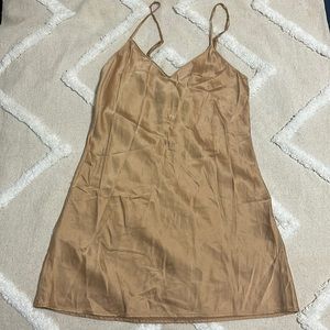 Reformation 100% dress champagne color